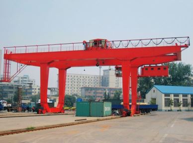 U סוג חדש עיצוב Movable 80 Ton Rail רכוב Gantry מנוף