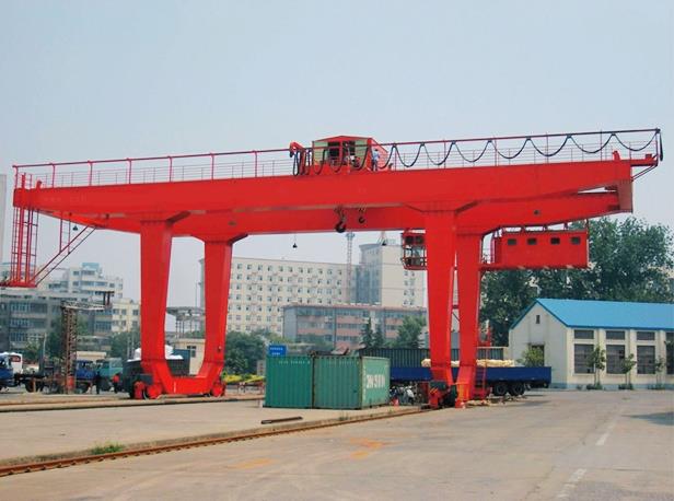 U סוג חדש עיצוב Movable 80 Ton Rail רכוב Gantry מנוף